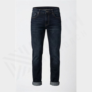 Jeans de Mezclilla para Hombre, Corte Slim Recto, Ajuste Regular, Largos, Cómodos, Transpirables, Tallas Grandes, Otoño-Invierno, Secado Rápido, Color Personalizado - Product Image 1