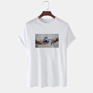 T-shirt pour homme de haute qualité en polyester/coton surdimensionné, lourd, imprimé sur mesure, respirant, à séchage rapide, design 2025 - Product Image 1