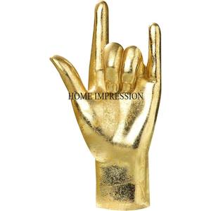 Nouvellement Arrivée Argent Couleur Finition Brillant Poli En Aluminium Coulé Mains Tenant Des Boules Designer Maison Sculptures Décoratives - Product Image 5