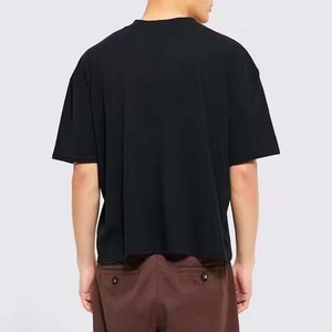 Vente chaude T-shirts noirs personnalisés pour hommes Chemise de sport durable pour hommes de style personnalisé pour la vente en ligne - Product Image 5