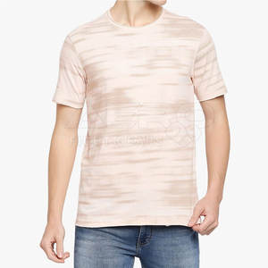 Camiseta ajustada cómoda informal para hombre, 100% de algodón, transpirable, hecha en Pakistán, tejido de punto liso - Product Image 1