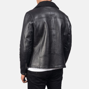 2025 <b>Men's</b> Trendy Luxury <b>Jacket</b> Windproof <b>Leather</b> <b>Jacket</b> <b>for</b> <b>Men</b> Stand Collar Latest <b>Leather</b> <b>Jacket</b> <b>For</b> <b>Sale</b> - Product Image 6