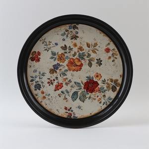 Urban Aura una bandeja de resina negra y dorada con remolinos de arte abstracto que agregan sofisticación a cualquier moderno - Product Image 5