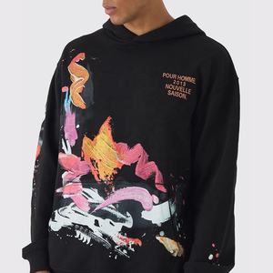 Sudadera con capucha transpirable de algodón pesado para hombre - Product Image 2