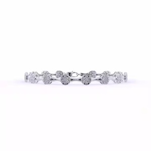 IGI Certificado de calidad superior Moissanite Tennis 925 Sterling Yellow Gold 14K Pulsera Pulseras de tenis - Product Image 2