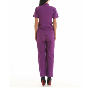 Stylish Comfortable Custom Size Scrub Uniform <b>Set</b> for Women Nurses New Design Printed Spandex Tops and Pants <b>Doctor</b> Style - Product Image 2