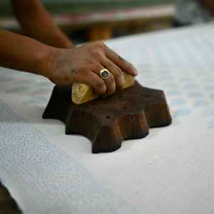 Pareos de Algodón Indio con Estampado a Mano, Chal, Bufanda de Algodón Voile, Cubierta para la Playa - Product Image 5