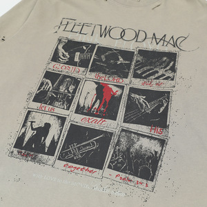 Camiseta de manga larga con logotipo personalizado para hombre, novedad de verano, algodón Retro Rock, manga doble capa, Camuflaje, fábrica al por mayor - Product Image 3