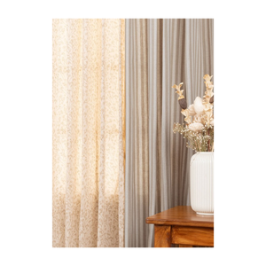 Cortina de algodón color verde azulado, lista para enviar, 140x260 cm, 220 GSM, con ojales y patrones de diamantes de ikat blanco para hogares modernos e interiores. - Product Image 2