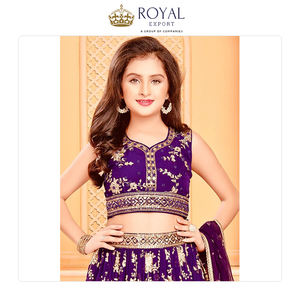 Concessionnaire de confiance vendant des vêtements de mariage de qualité supérieure Faux Georgette séquence broderie travail Lehenga Choli pour les filles - Product Image 5