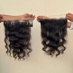 Bodywave rizado 5x5 6x6 virgen cutícula alineada crudo indio templo cabello humano Hd transparente completo encaje cierre pelucas - Product Image 2