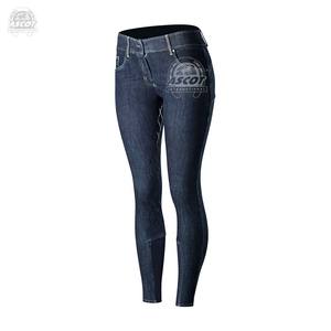 Culottes en denim personnalisées pour femmes, pantalons pour l'équitation, confortables, à fond intégral, design personnalisé, vente en gros - Product Image 1