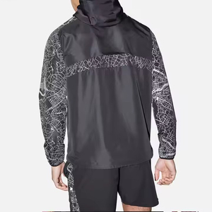 ชุดวอร์มสองชิ้นสะท้อนแสงน้ำหนักเบากันลมกันน้ำ100% คอตตอนขนแกะสำหรับผู้ชาย - Product Image 4