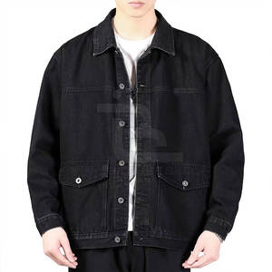 Chaqueta vaquera de gran tamaño para hombre ajustada de fabricación profesional, ropa informal para uso al aire libre, chaqueta vaquera de gran tamaño para hombre con personalización - Product Image 1