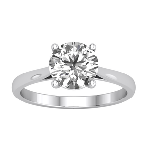 Nouvelle arrivée VS Clarity EF Cut Lab Grown Diamond Ring 9K White Gold Plated 1.85ct IGI Certified Luxury Unique Design for Women - Product Image 1