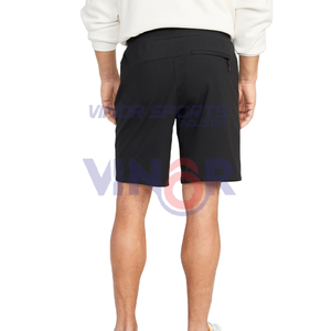Pantalones cortos deportivos para hombre con logotipo personalizado 2025, pantalones cortos deportivos para correr de secado rápido con serigrafía y bolsillos de poliéster, servicio OEM - Product Image 3