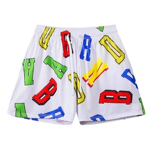 Men's 100% Polyester Baseball <b>Mesh</b> Shorts Custom Logo Mid Waist Gym Workout Casual Lightweight Quick Dry Breathable Drawstring - Product Image 6