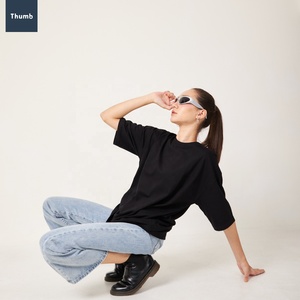 Custom Silk Screen Printed 220gsm Heavy 100% Cotton Eco-Friendly Quick Dry Oversized Unisex <b>Men's</b> T-Shirt Drop-Shoulder Short - Product Image 1
