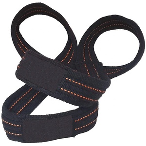 Logo personnalisé Figure 8 sangles de poignet pour le fitness et la musculation Power Lifting Gym Workout Training Weight Lifting Figure 8 sangles - Product Image 4