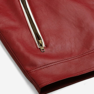 Veste en cuir pour homme, col montant, couleur et taille personnalisées, haute qualité, prix d'usine - Product Image 5