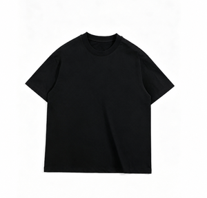 Camiseta Negra de Cuello Redondo y Manga Corta de Algodón para Streetwear, Promoción de Marca, Jersey con Estampado Geométrico, Logotipo Personalizado, Corte Regular - Product Image 2