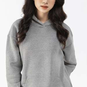 Jersey elegante para mujer, de algodón 100% sudaderas con capucha, sudaderas de lana de gran tamaño, ropa de calle bordada personalizada de peso pesado para primavera - Product Image 1