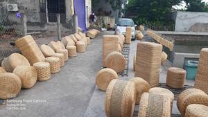 Artisan Crafted Blue Lotus Vietnam Water Hyacinth <b>Chair</b> Pad for Authentic Vietnamese Home Decor - Product Image 4