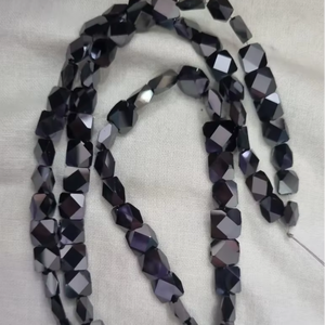 Hermosas Cuentas de Moissanita Negra, Cuentas de Diamante de Fantasía, Otras Cuentas de Moissanita Hechas a Mano - Product Image 1