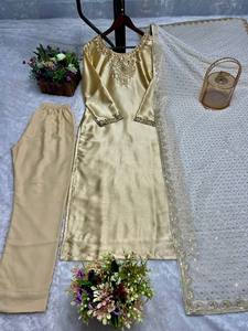 Top Salwar de estilo tradicional de alta calidad con telas de seda Devsena para mujer, trabajo de lentejuelas bordadas elegantes para ropa de fiesta - Product Image 5