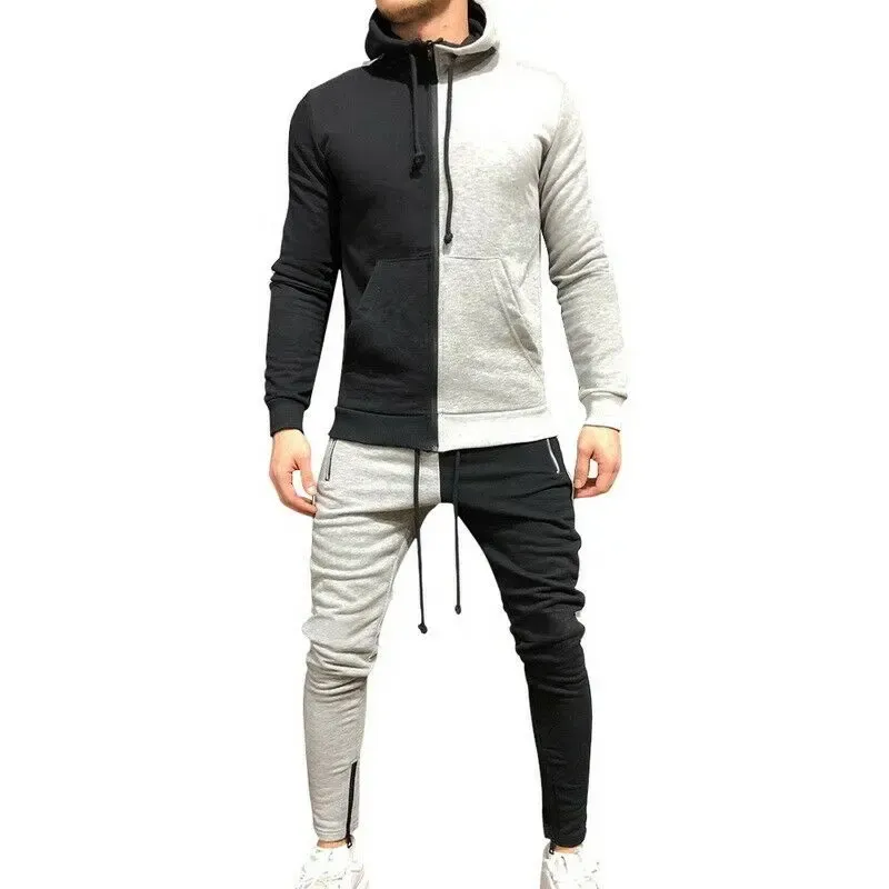 Multi-Color Katoenen Sportkleding Trainingspak, Groothandel Mode Getailleerd Skin Fit Trainingspak Nieuw Design Trainingspak