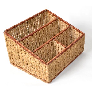 Unique design seagrass <b>file</b> storage rack magazine holder <b>box</b> & basket home library office supplies - Product Image 2