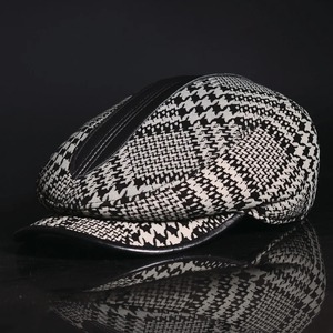 Piel de oveja genuina Casquette Amy Beret Gorra con visera Newsboy Sombrero plano/Gorra Casual Escena aplicable - Product Image 2