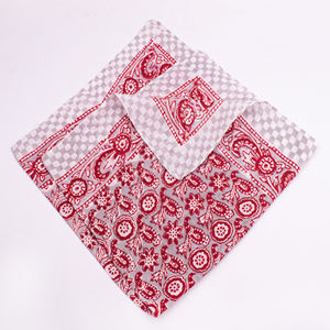 Bandana carré imprimé floral 100 % coton de haute qualité, respirant, écologique, doux pour la peau, léger, pour l'été et les cheveux - Product Image 2