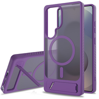 Etui de charge magnétique bon marché avec finition mate translucide ferme et douce au toucher, cadre antichoc anti-chute pour Galaxy S25 Ultra