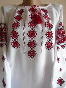 Chemisier traditionnel ukrainien Vyshyvanka brodé à la main femmes chemise taille 2XL vêtements ethniques pour des occasions spéciales - Product Image 6