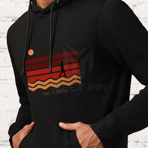 เสื้อฮู้ดผู้ชายแบบสวมหัว ดีไซน์พื้นฐานสำหรับฤดูหนาว รุ่นใหม่ล่าสุด ผลิตจากผ้าฟลีซรักษ์โลก แห้งเร็ว ขายดี - Product Image 6