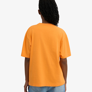 Heavyweight 100% cotton 300GSM womens's t-<b>shirt</b> oversized drop shoulder solid colour custom printed logo ladies loose fit <b>tee</b> - Product Image 4