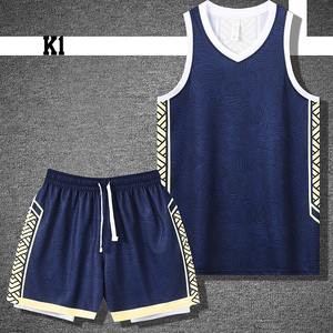 ชุดกีฬาเสื้อบาสเก็ตบอลแห้งเร็วสำหรับเด็กชุดฝึกแขนกุดระบายอากาศสำหรับผู้ใหญ่ - Product Image 5