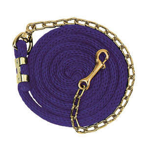 CORDE EN PLOMB AVEC CHAÎNE CORDES EN PLOMB DE CHEVAL DE HAUTE QUALITÉ CONCEPTIONS ASSORTIES AVEC CHAÎNE EN LAITON POLI DE 8 PIEDS DE LONG - Product Image 5