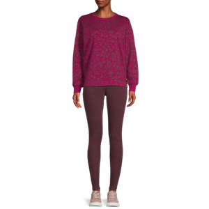 Venta al por mayor grueso impreso Sudadera Mujer Casual sólido manga larga suelta Fit Tops pulóver Otoño Invierno sudaderas - Product Image 6