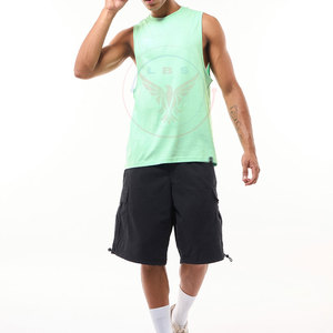 T-shirts sans manches pour hommes, respirants, écologiques, à séchage rapide, en polyester/coton, en stock, prix bas, best-sellers - Product Image 4