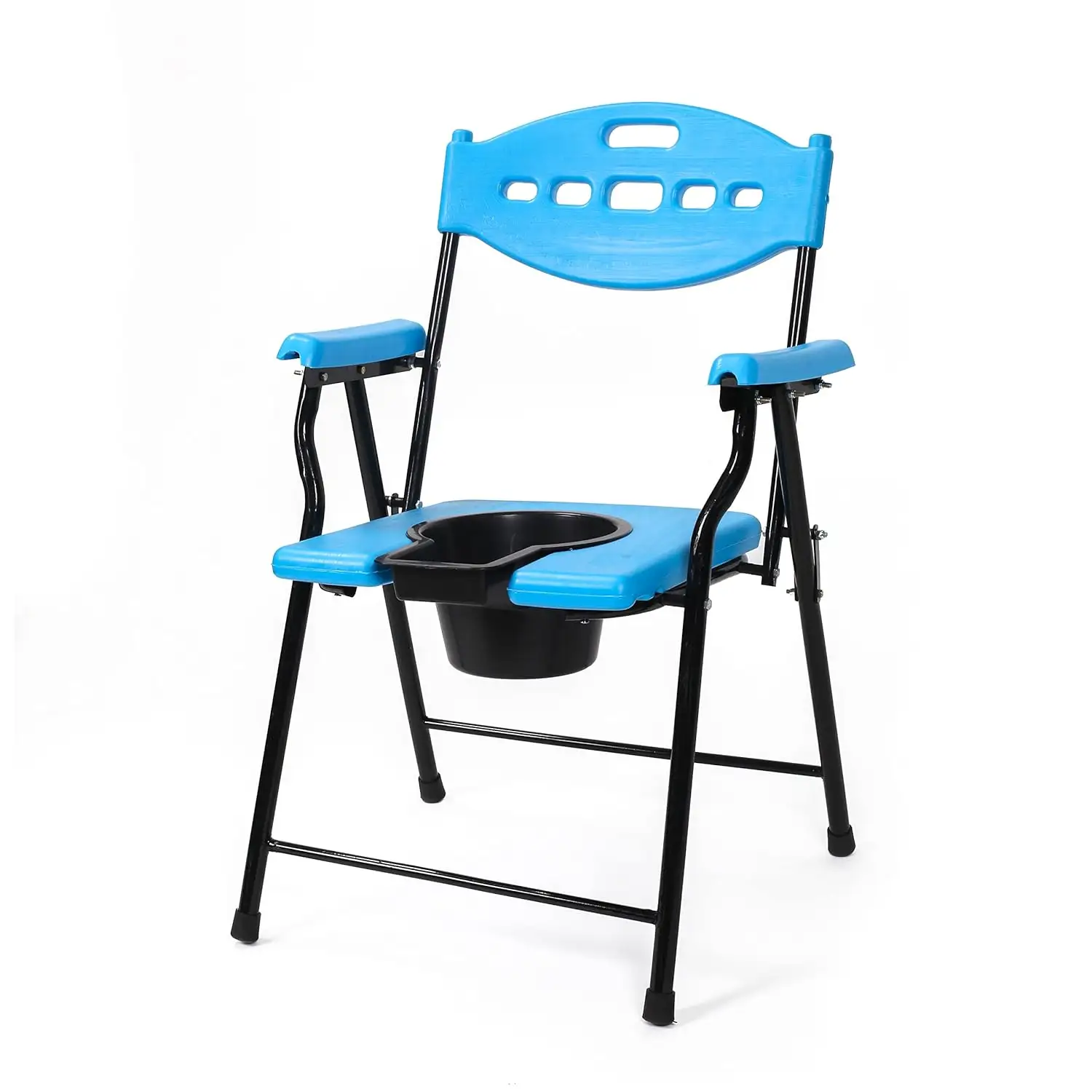 Mowell Commode Chair Extra Relax Free Pot for Elderly for Patients Elderly Indian Toilet | 折りたたみ式の快適な便器チェア