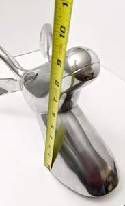 Cabeza de ciervo de aluminio Vintage para decoración del hogar y decoración de paredes - Product Image 2