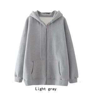 Autumn and Winter Full <b>Zip</b> Hoodie Casual Stylish Loose <b>Cardigan</b> Sweatshirt with Hood Digital Printed Live Broadcast - Product Image 5