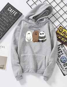 ODM/OEM femmes décontracté hiver polaire à capuche 100% coton imprimé dos conception brodé Technique tailles en gros à capuche - Product Image 4