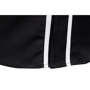 Camiseta de béisbol de manga corta de poliéster de alta calidad, ropa deportiva transpirable a rayas en blanco y negro, uniformes, camisas de talla grande - Product Image 4