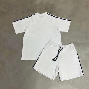 Ensemble d'été respirant pour hommes-Ensemble deux pièces tendance avec motif imprimé pour vêtements décontractés et d'extérieur - Product Image 3