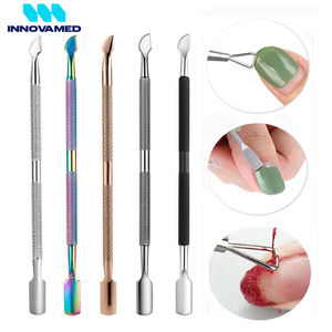 Stakles en acier inoxydable Poussoirs à cuticules Dissolvant de vernis à ongles Grattoir Ongles Manucure Outil PAR INNOVAMED - Product Image 3