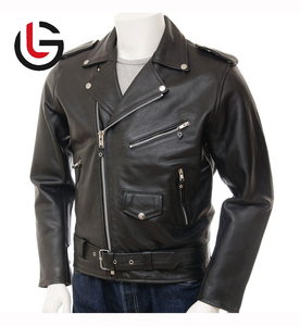 Chaqueta de Cuero Genuino para Hombre, Estilo Retro Brando, de Piel de Oveja y Vacuno, Transpirable, Impermeable y Ecológica, en Oferta - Product Image 1