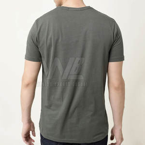 Camiseta estampada de corte regular para hombre 230Gsm 100% algodón orgánico de secado rápido transpirable cómodo - Product Image 3